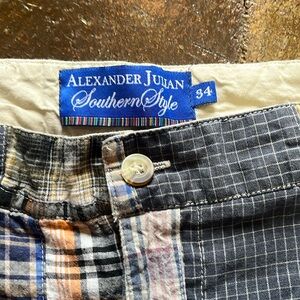 Alexander Julian size 34 patchwork shorts